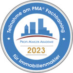 Emblem 2023 PMA® Fachtraining fuer Immobilienmakler gross